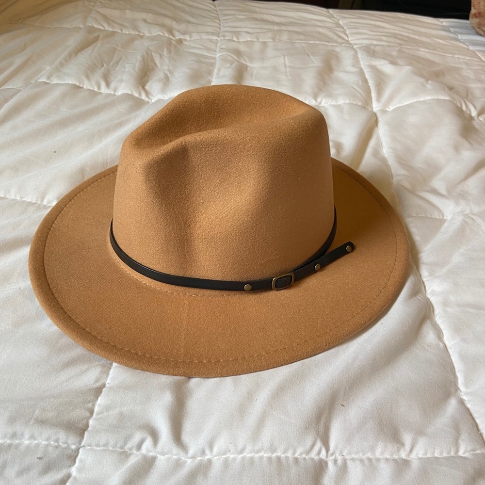 Fedora wide brim hat